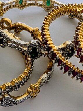 Blingy Bangle Bracelets/ Lot of 5/ NEW